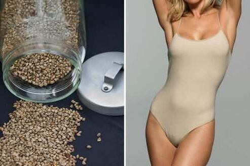 Una ragazza che ha perso grano saraceno